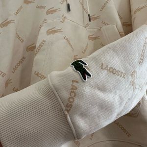 Lacoste unisex hoodie, M size, 100% cotton